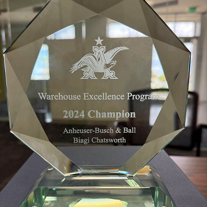 Biagi Bros Chatsworth Team Wins 2024 Warehouse Excellence Award